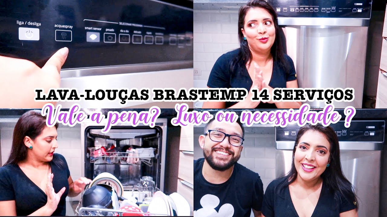 TUDO SOBRE NOSSA LAVA-LOUÇAS BRASTEMP 14 SERVIÇOS INOX | VALE A PENA ?