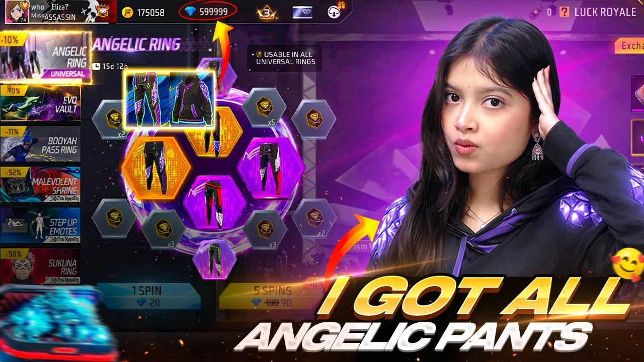 New Angelic Pant Event Free Fire 😮💜