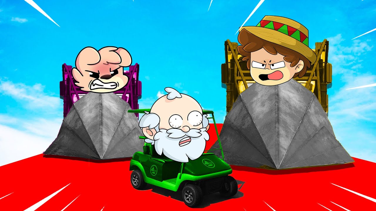 ¡2 CAMIONES PINCHO vs COCHE NOOB en GTA 5! 😱😂 CARA a CARA con SILVIOGAMER y DANY