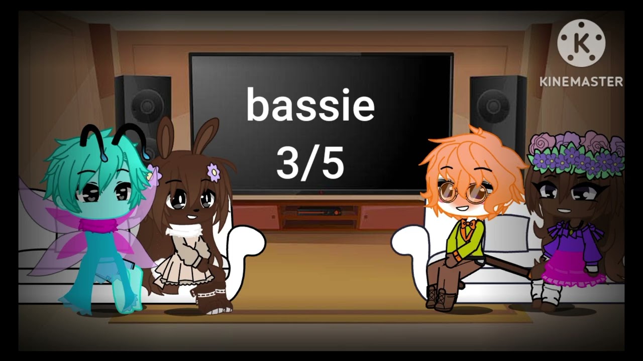 Easter toons react to bassie agust #gacha #gachaclub warning ⚠ #dandysworld Easter #kinemaster enjoy