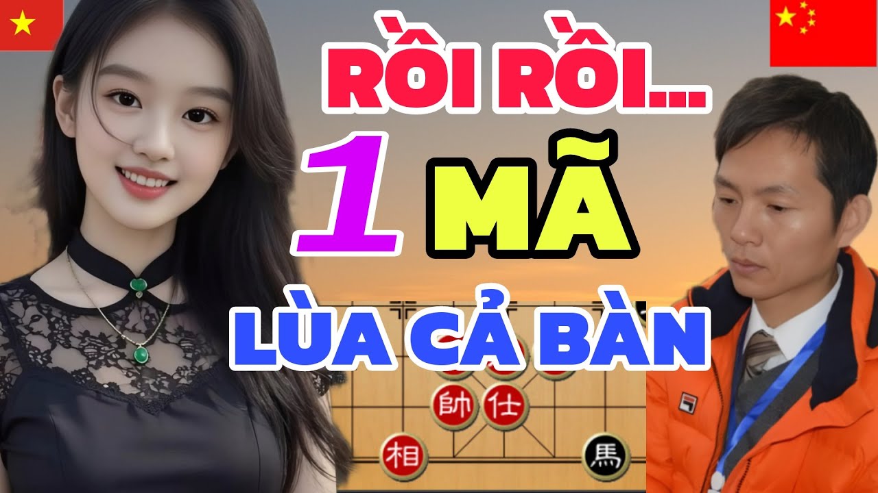 Cờ tướng - Đỉnh là đây EM GÁI VIỆT một mã lùa cả bàn còn ai chống nổi