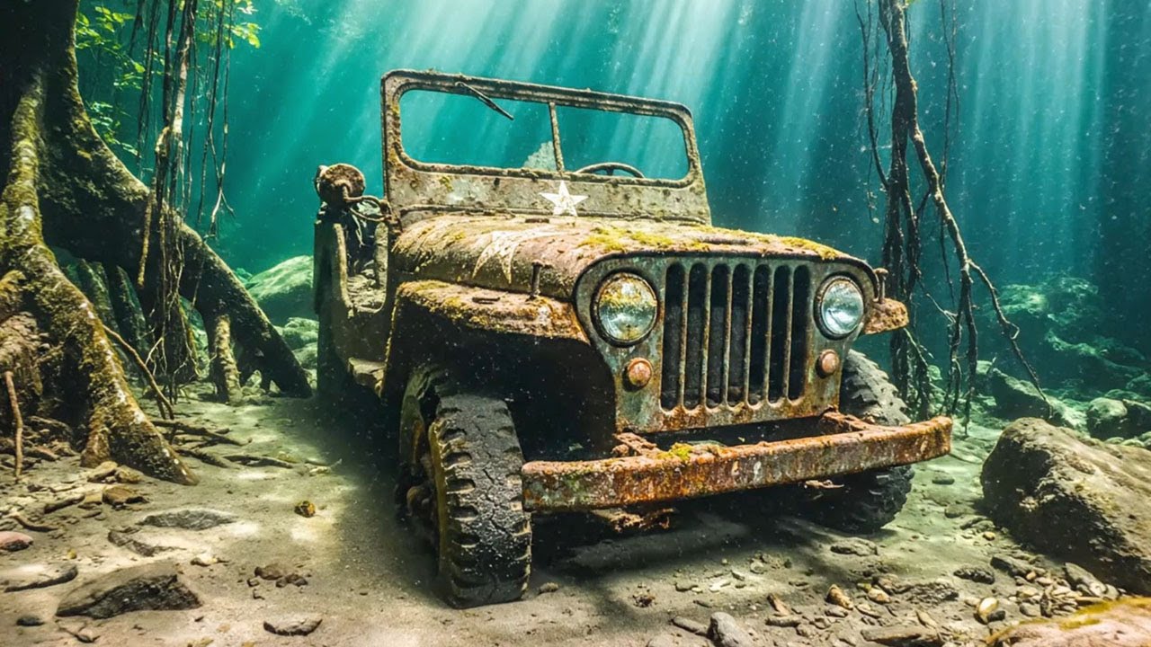 WWII Willys MB Jeep Found Underwater in a Jungle Cave Full Restoration