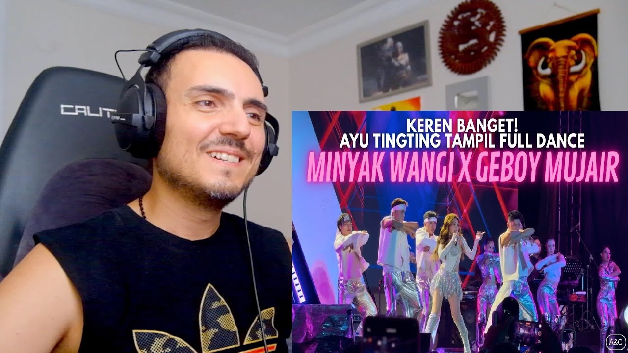 Концертный фанкам Аю Тин Тин — Fragrant Oil / Mujair Geboy Dance Medley | Реакция A&C