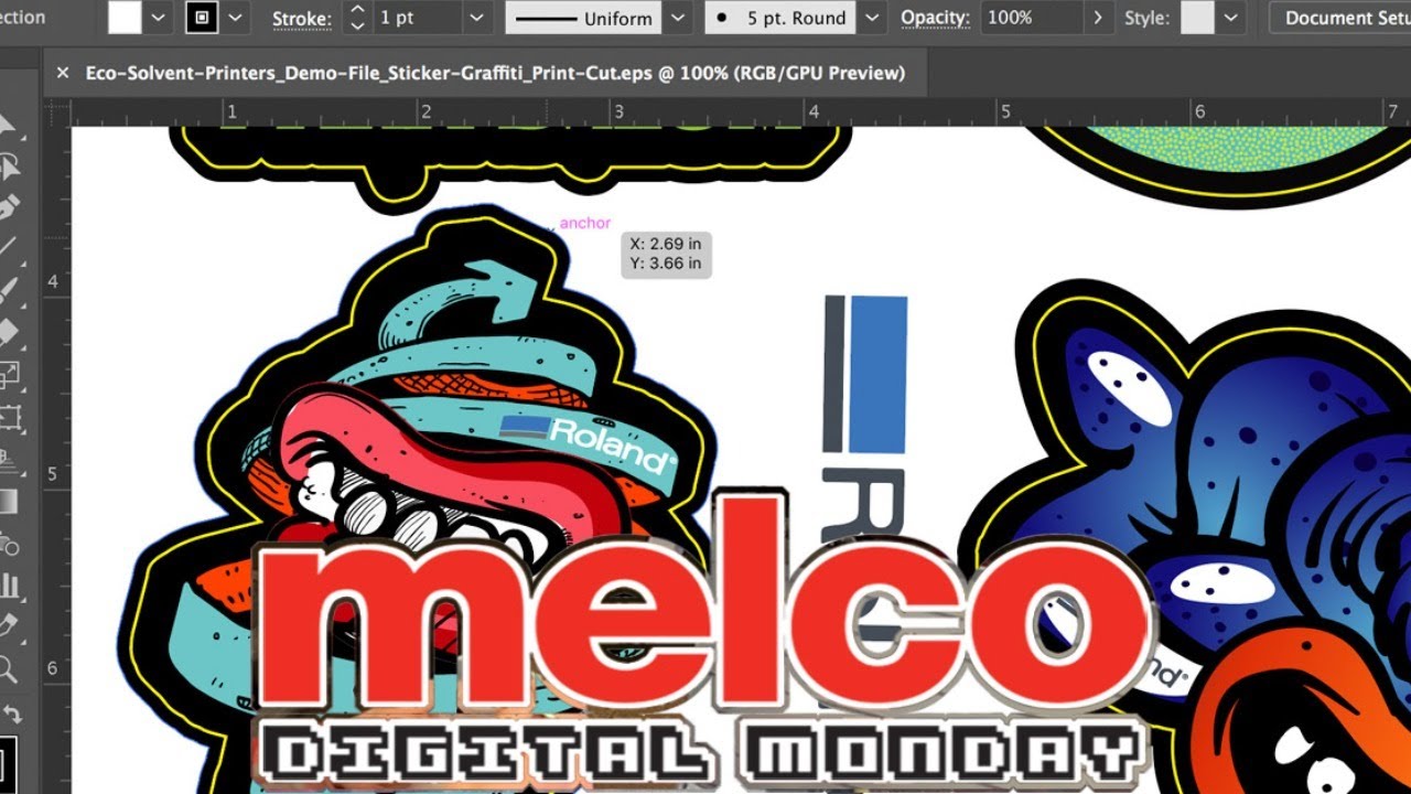 Learn How To Set Up Cut Contour Lines for Roland Print Cut - Digital Monday