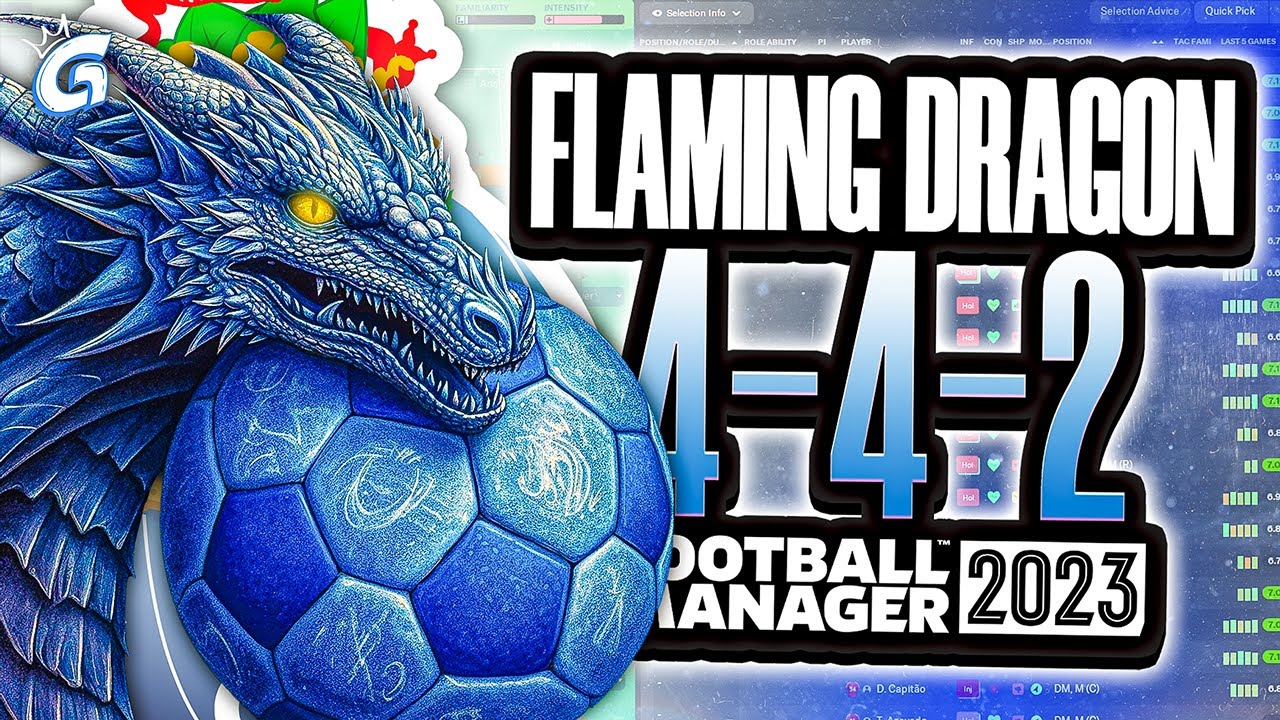 BROKEN QUADRUPLE TACTIC | INSANE 4-4-2 Flaming Dragon | FM23 Tactics