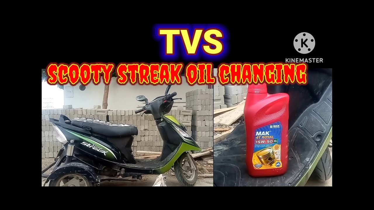 How to change Engen oil in scooty Pep or TVS streak