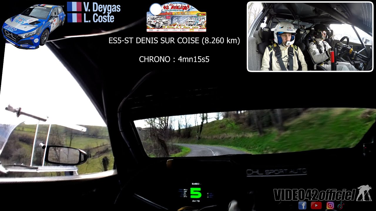 Rallye Baldomerien 2025 - ONBOARD HEADCAM - Hyundai I20N rally2 Deygas\Coste par video42officiel