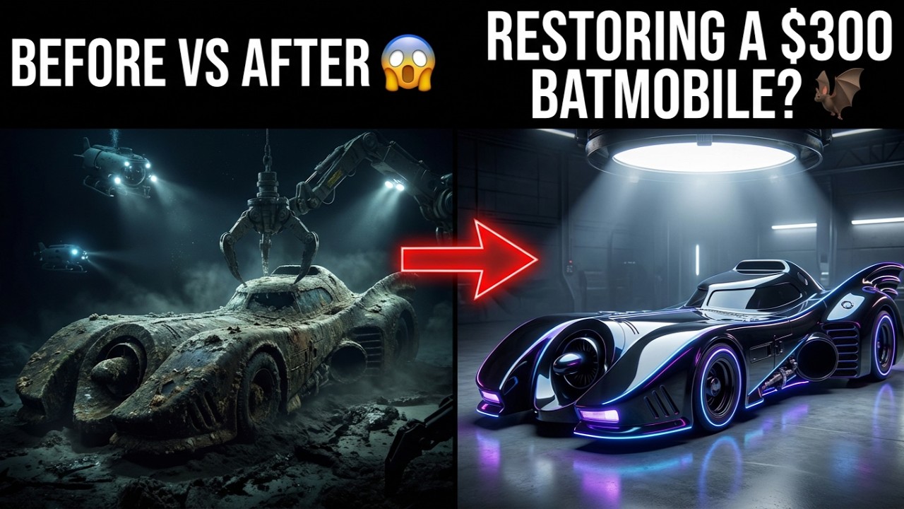 I Restored a $300 Abandoned 1989 Batmobile! 🦇🏎️ (Extreme ASMR Transformation)