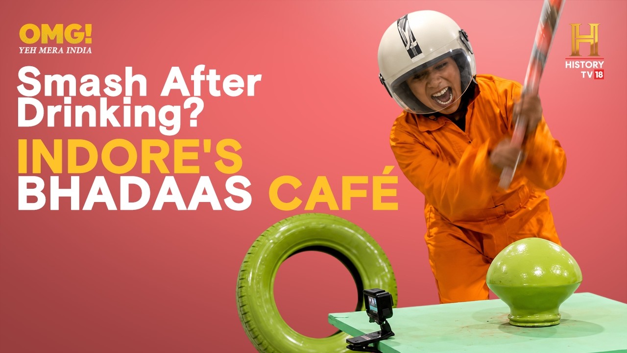 At this cafe in Indore, they let you smash their crockery #OMGIndia S05E02 Story 4