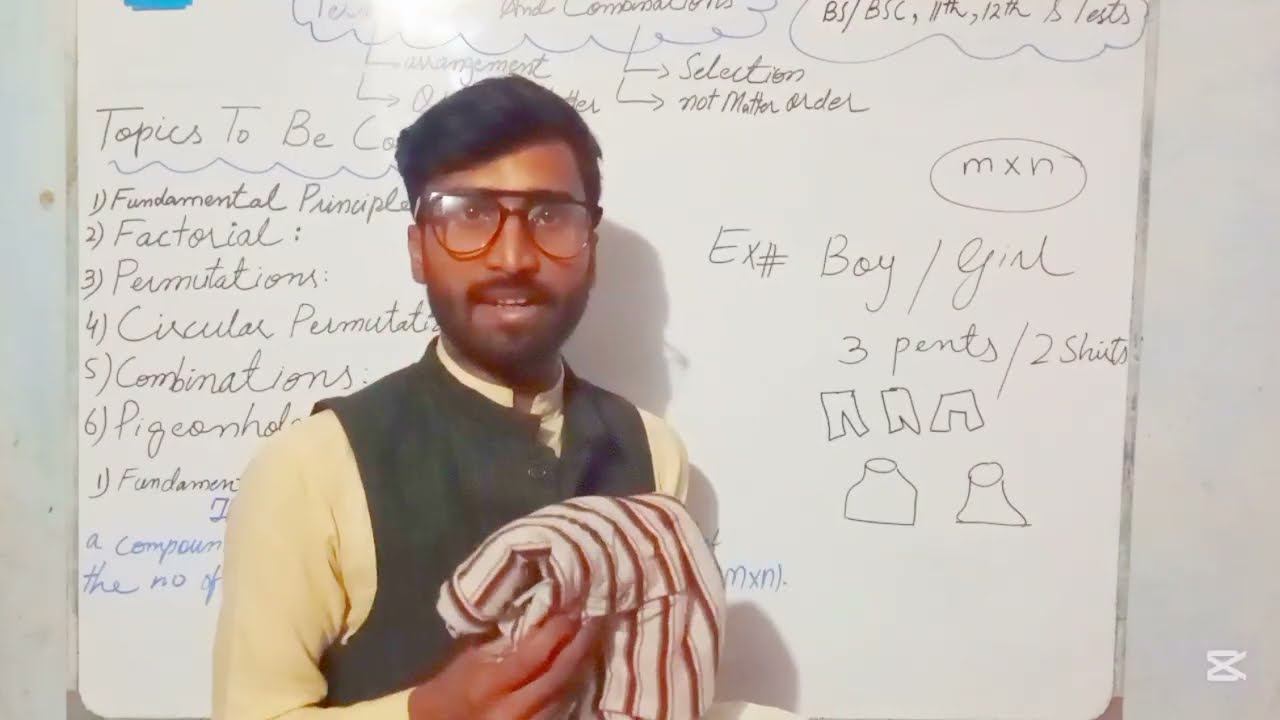 Permutations & Combination With topics &  fundamental principles of counting define & Example 😲🤔life