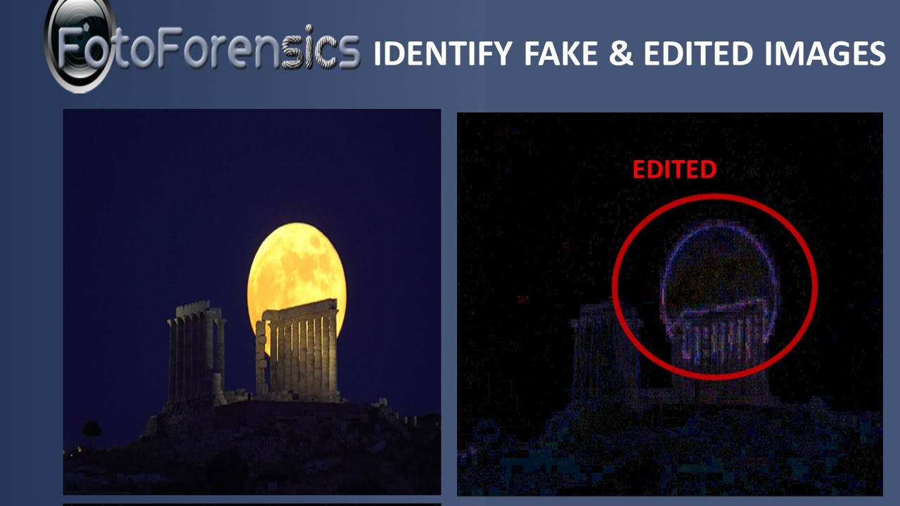 How to identify fake & edited photos