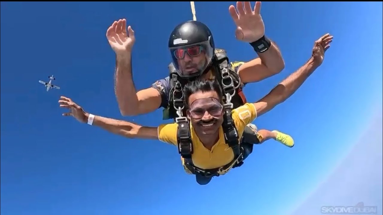 “Would YOU Jump From Here? 😨| Dubai Skydiving Experience”