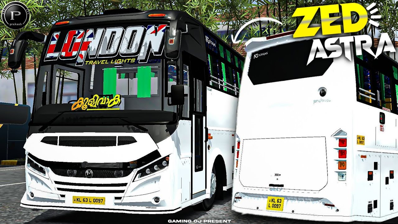 Bussid New Zed Astra ( LONDON കൂളിവാക ) 4K 7K LIVERY MOD For Bus Simulator Indonesia