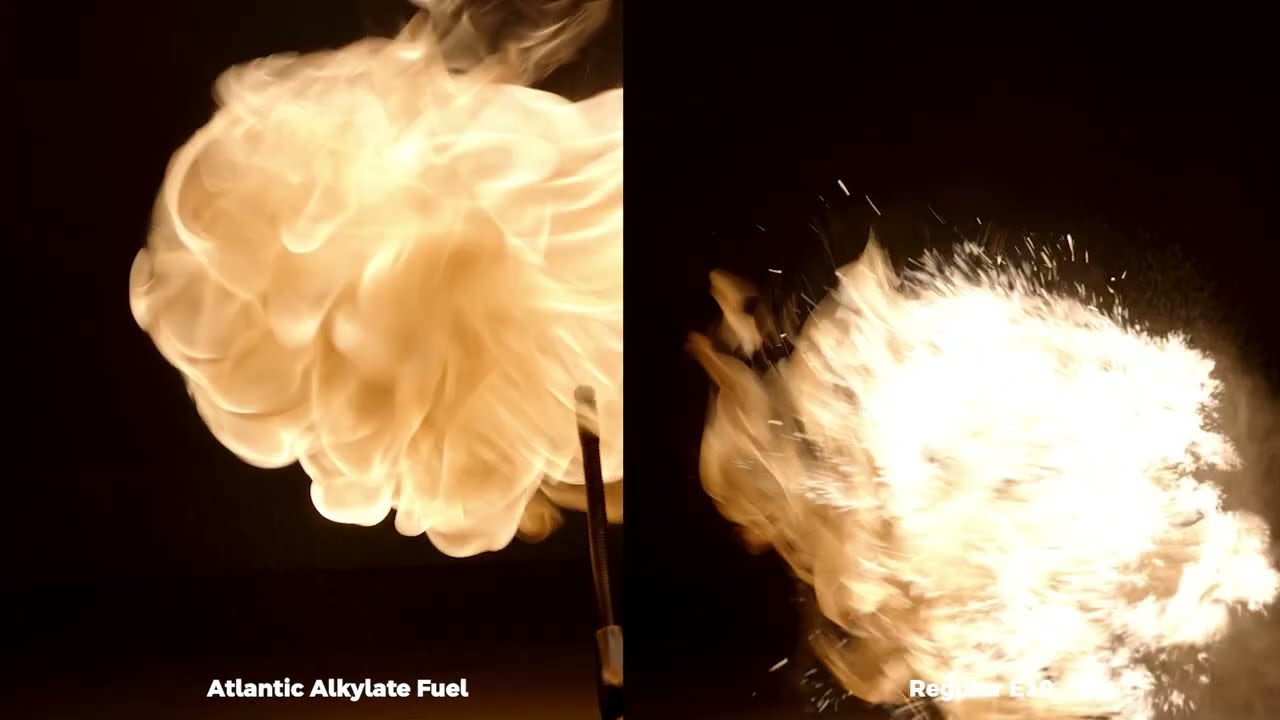 Alkylate Fuel EP02&ndash; Alkylate Fuel vs Regular Gasoline | Real Slow Motion Combustion Test