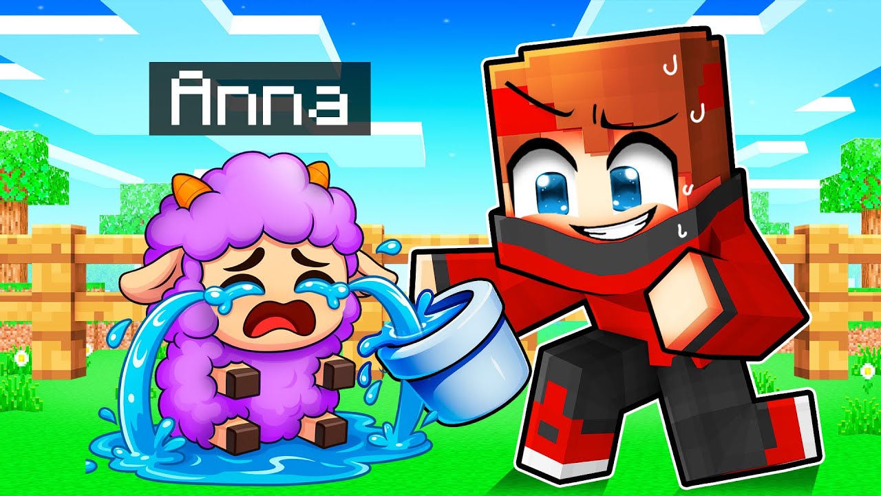 Qui veut adopter Anna Le Mouton qui pleure sur Minecraft !