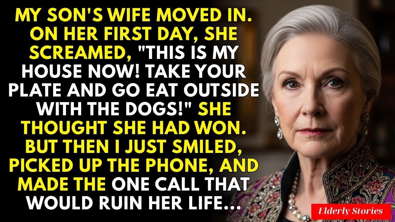 My Son’s Wife Yelled At Me, Telling Me To Go Eat With The Dogs — But I Made Her Do It Instead