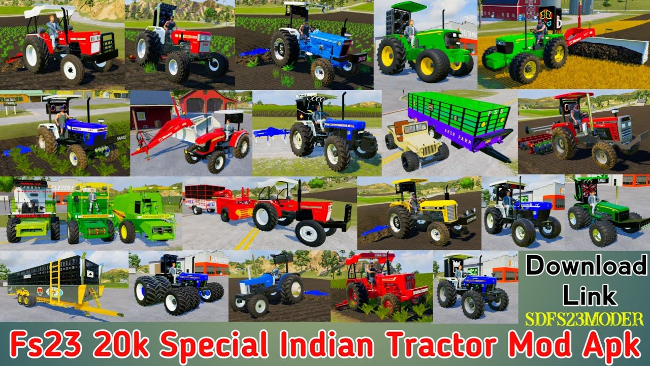 Fs23 20k Special Indian Tractor Mod Apk Download Link || INDIAN TRACTOR APK BOOST FARMING EXPERIENCE