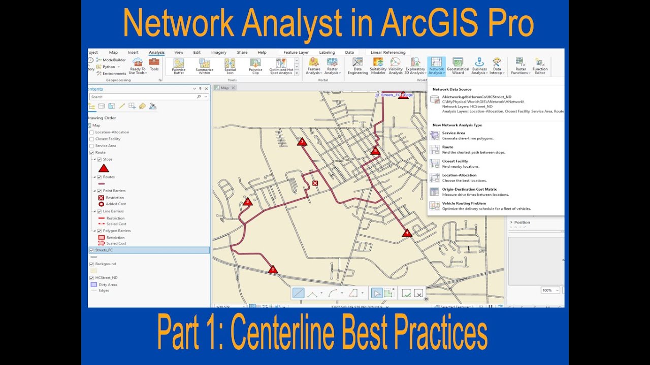 ArcGIS Pro: Network Analyst 1, Best Practices
