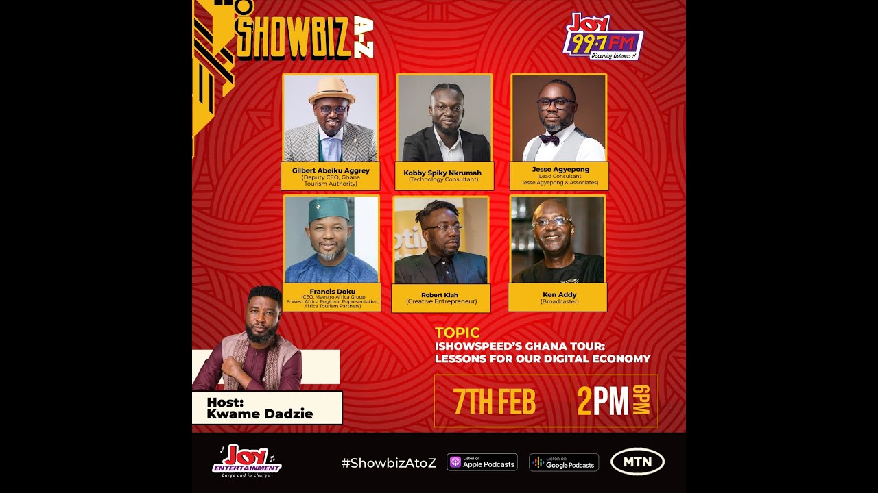 IShowSpeed’s Ghana Tour, Lessons for Tourism & the Digital Economy | Showbiz A-Z W/ Kwame Dazie