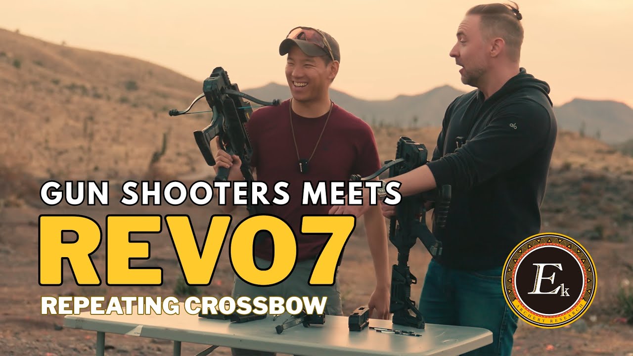 When Gun Shooters Meet the REVO7 - Repeating Crossbow vs. Firearm in the Desert