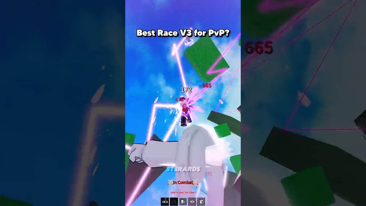 Best Race V3 for PvP in Blox Fruits! 😱💀 #bloxfruits
