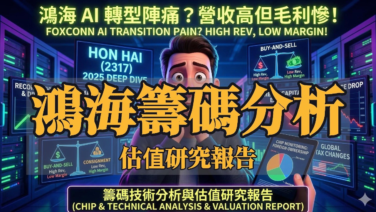 【退休存股族必看】主題-鴻海籌碼技術面分析與估值研究報告