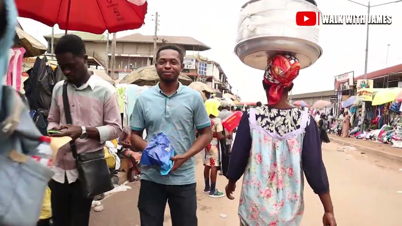 Kumasi Walking Tour 4K | Everyday Life in the Ashanti Kingdom