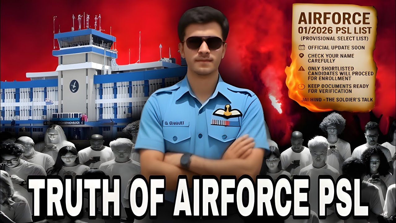 🔥 Truth of AIRFORCE 01/2026 PSL List | Shocking Reality 😱 | Must Watch for All Aspirants