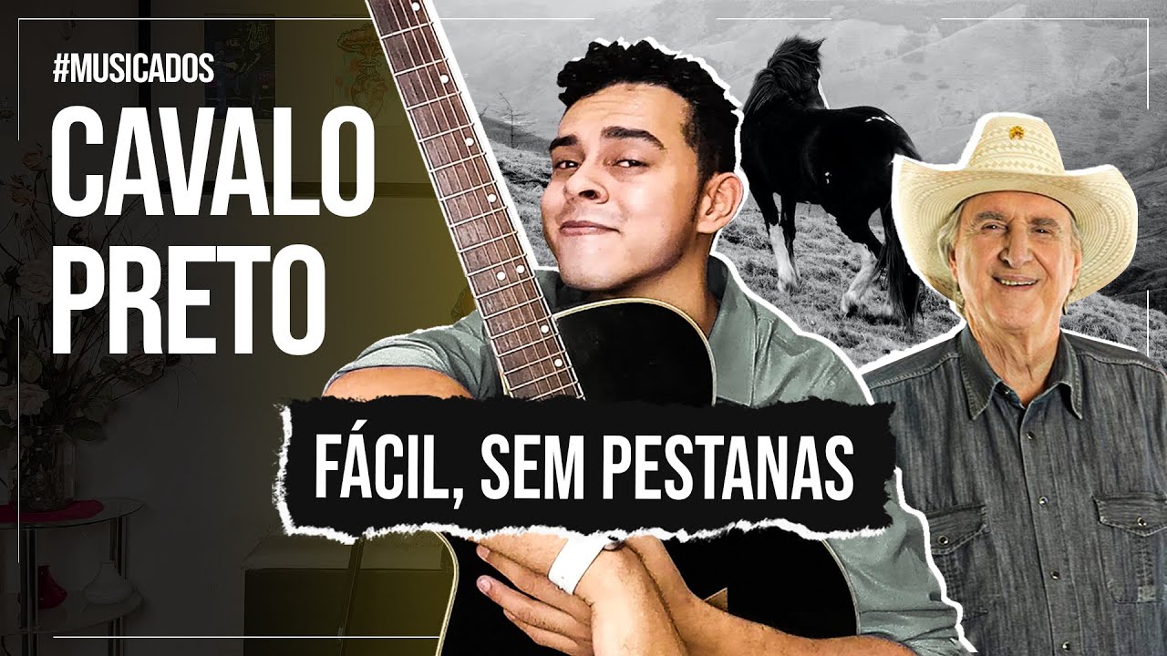Como Tocar Cavalo Preto no Violão (Sem Pestanas) - Sergio Reis