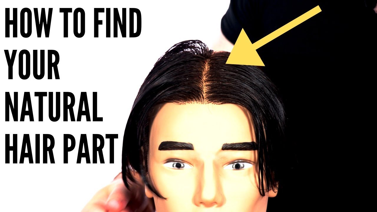 How to Find your Natural Hair Part - TheSalonGuy