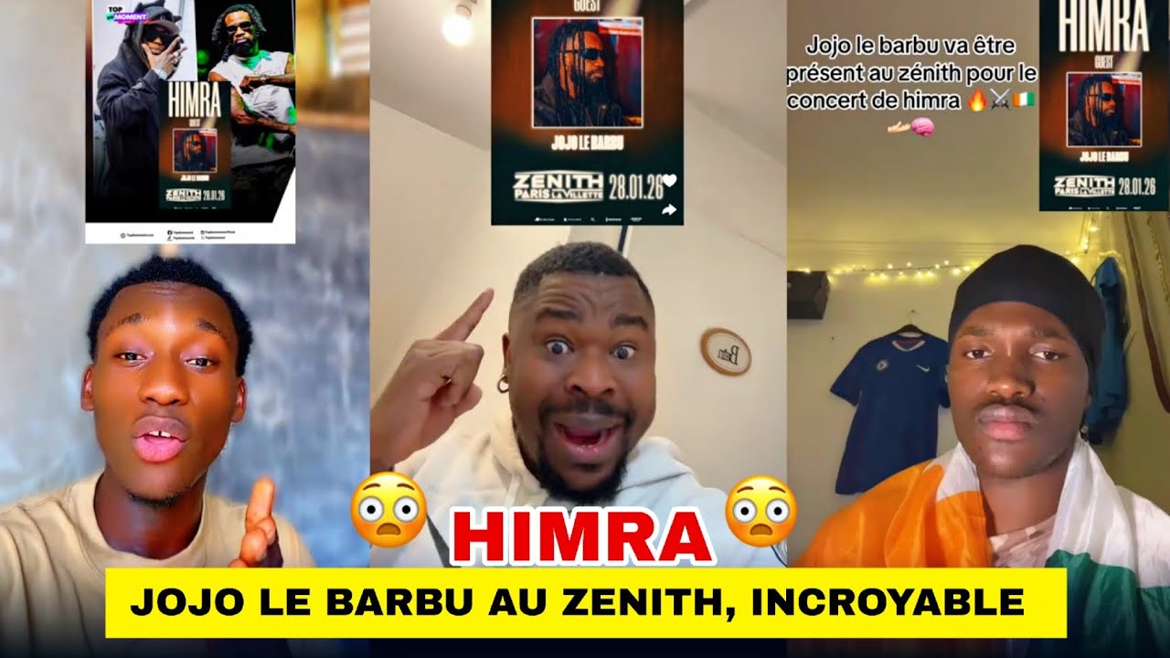 🚨 INCROYABLE 😱  Himra une légende vivante 🔥 Valide JOJO Le BARBU Parmis mes Rappeurs Au Zénith 