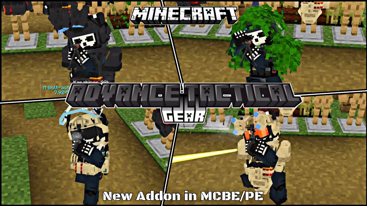 Advance Tactical Gear v1.1.2 NEW ADDON by: V19BT with Shadow Company v0.2 addon | Minecraft BE/PE🪖🔥