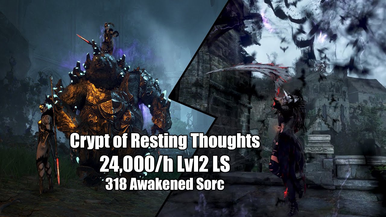 BDO Crypt of Resting Thoughts 24,000/h Lvl2 LS - 318AP Awakened Sorceress
