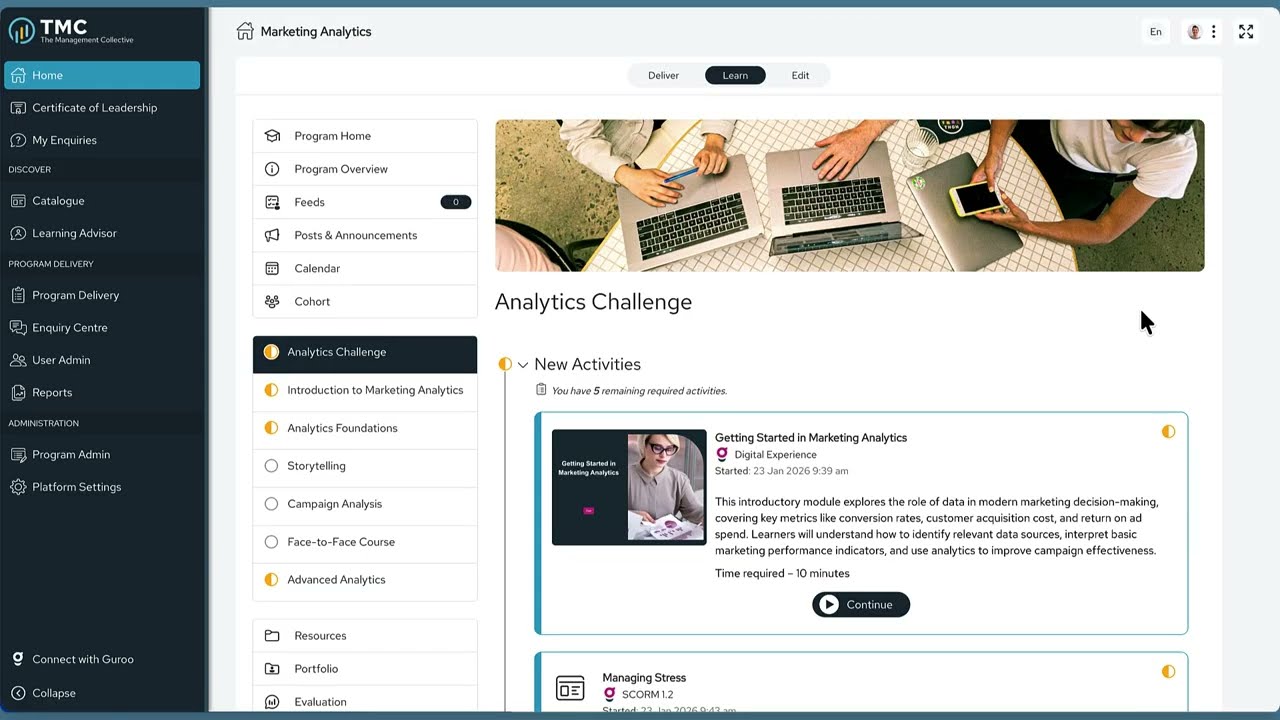 Guroo Academy | Tutorial – Learning Activities