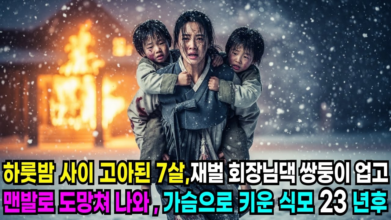 하루 아침에 고아된 7살, 재벌 회장님댁 쌍둥이 업고 맨발로 도망쳐 나와 가슴으로키운 식모, 23년후#반전사연 #인생사연 #감동사연 #노후사연 #사연라디오 #사연살롱