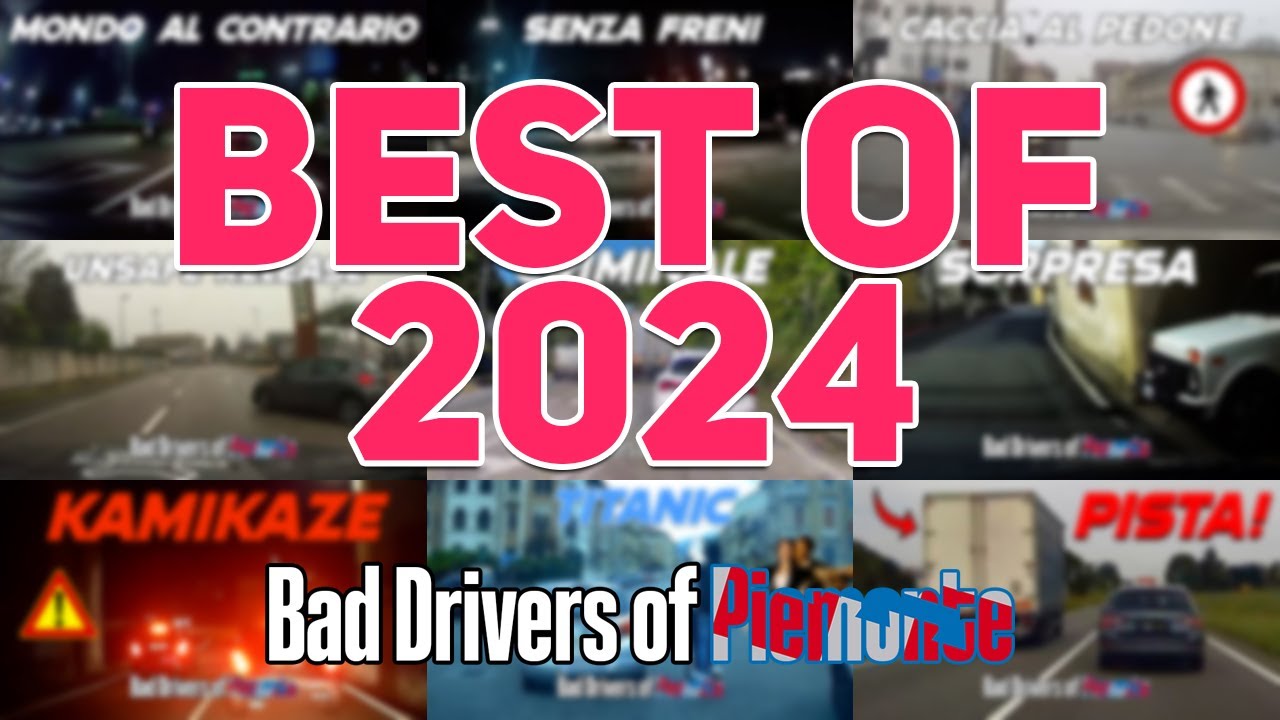 Best of 2024 BAD DRIVERS OF PIEMONTE (ITALY) - dashcam compilation [SPECIALE 2500 ISCRITTI]