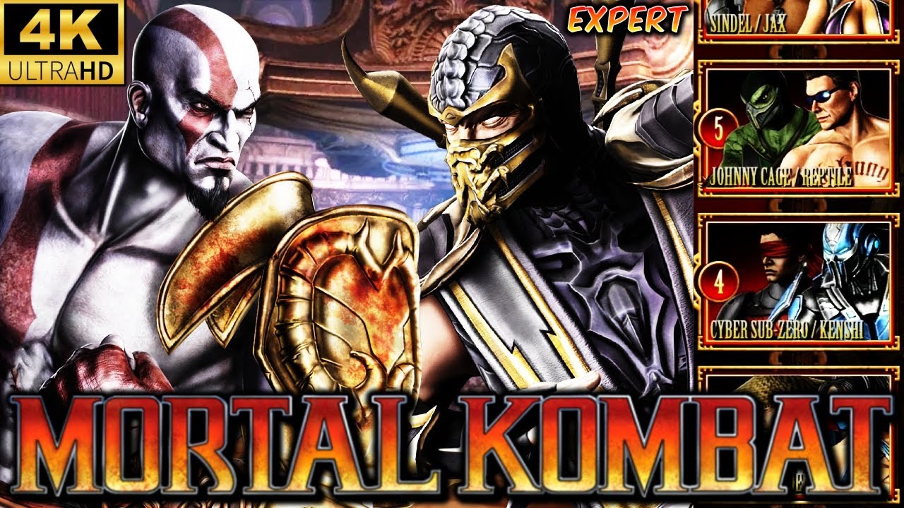 MK9 *KRATOS / SCORPION* EXPERT TAG TEAM LADDER GAMEPLAY!! (NO LOSSES) 4K 60 FPS (MORTAL KOMBAT 9)