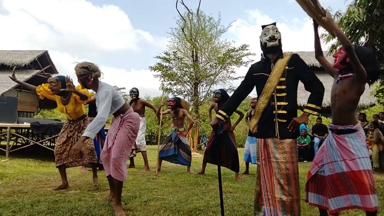 Wonders of Wetlands Kolam mask Dance at Diyasaru Park, Thalawahugoda 🌱#Environment #Sustainability