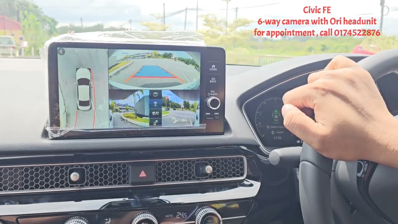 2025 Honda Civic add 6-way Camera on original factory screen