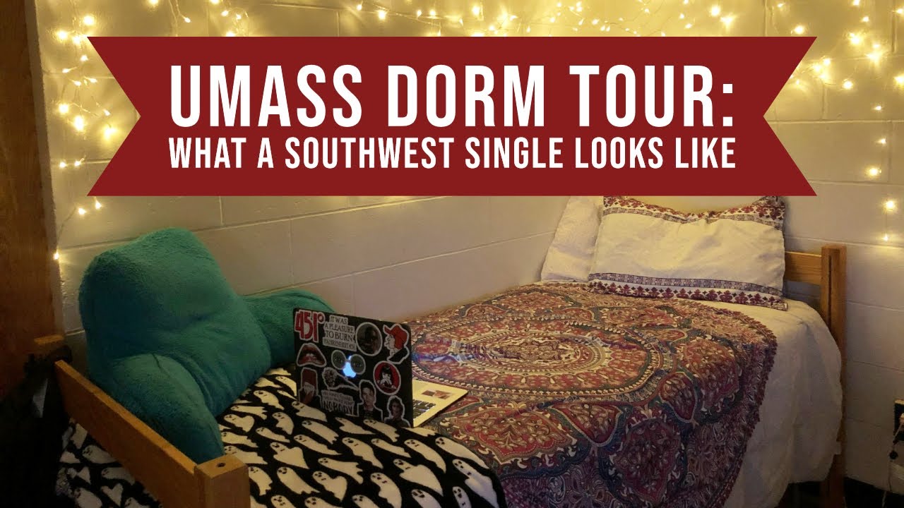 Dorm Tour at UMass Amherst -- Tour a Single in Southwest Towers