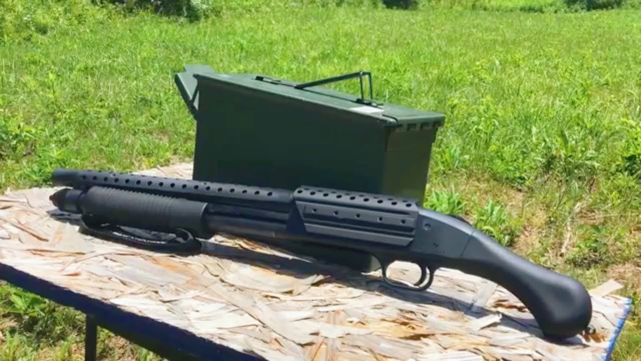 The Mossberg 590 shockwave (.12 gauge)