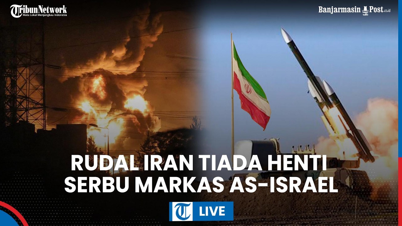 LIVE: Dahsyat! Iran Klaim Rudal Hipersonik Tiada Henti Hantam Pangkalan Militer AS dan Israel