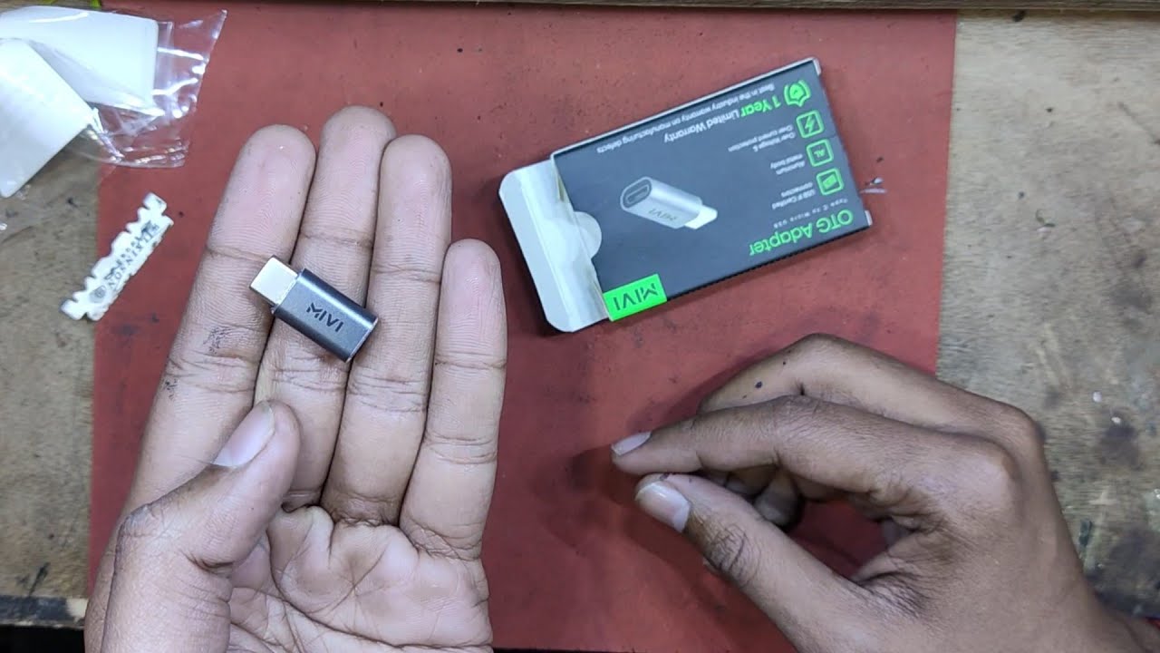 MIVI TYPE C TO MICRO USB OTG ADAPTER #miviotgadapter #otg #trickyrajveer