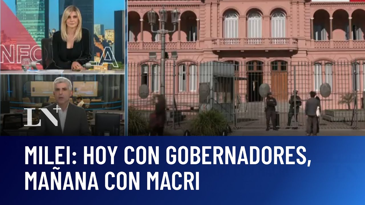 Mesa de diálogo en Casa Rosada: Milei sumó a todo el gabinete a la reunión con gobernadores