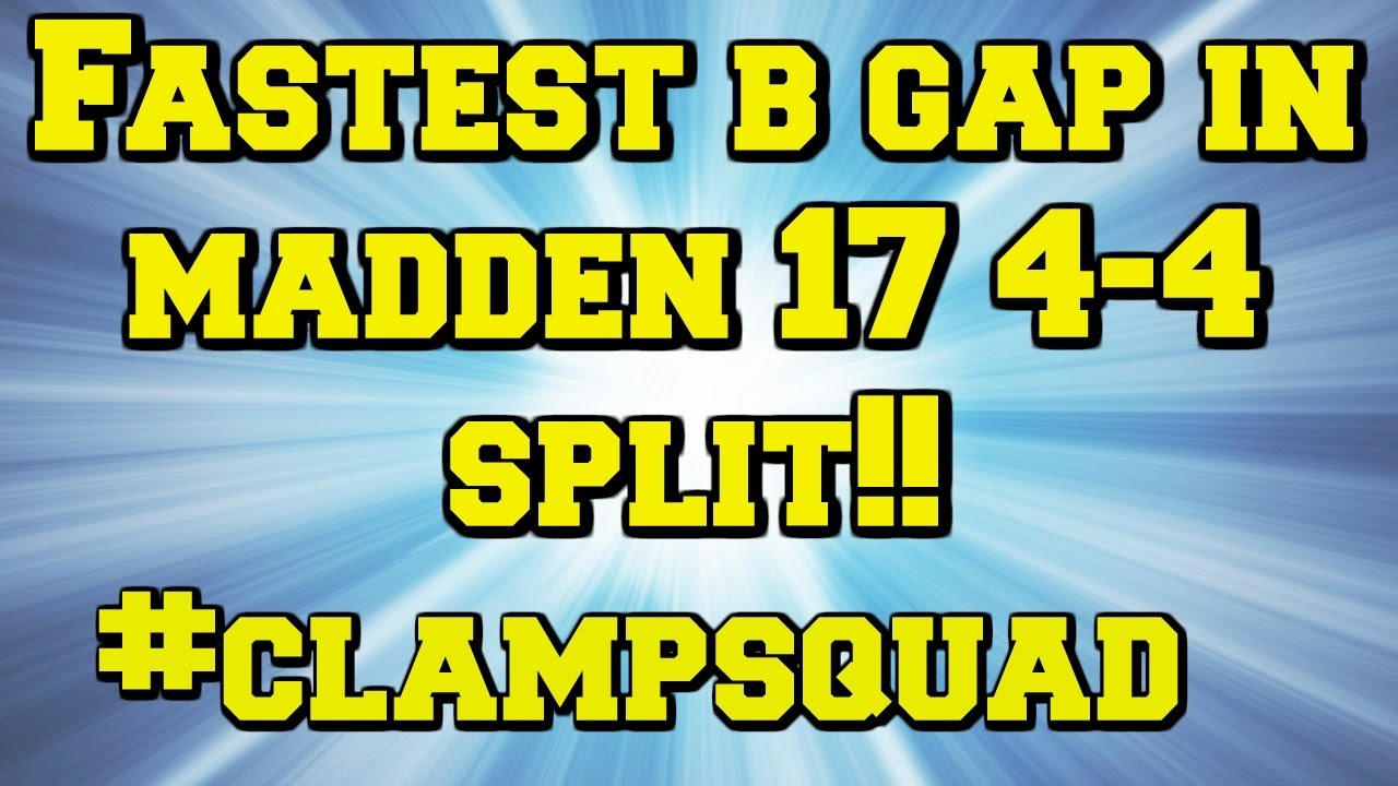Madden 17 Nano Blitz | Fastest B Gap in Madden 17 4-4 Split Crash 3 | vs. HB Blocked