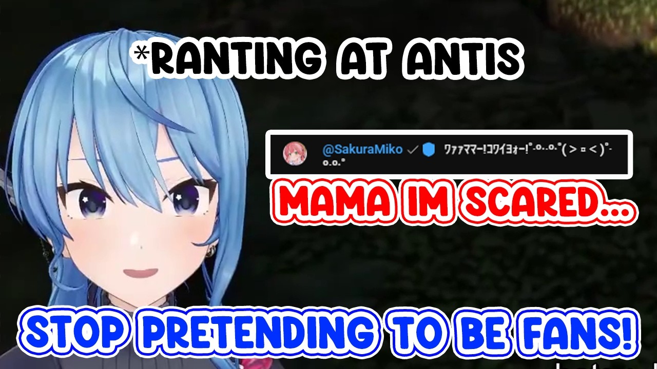 Miko Shows Up in Chat While Suisei Rages at Antis