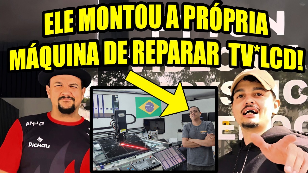 COMO É UM REPARO A LASER EM UMA TV QUEBRADA? VISITAMOS UM CARA NO BR QUE FAZ ISSO.