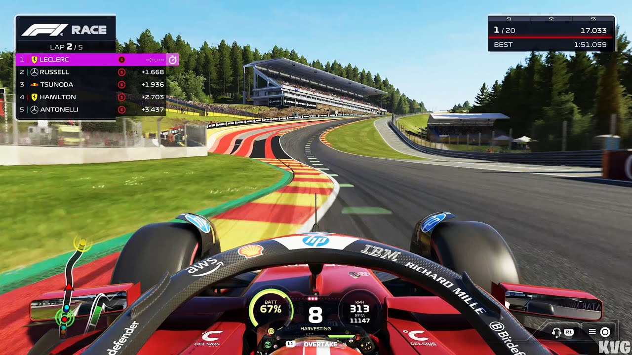 F1 25 - Circuit de Spa-Francorchamps (Belgian Grand Prix) - Gameplay (PS5 UHD) [4K60FPS]