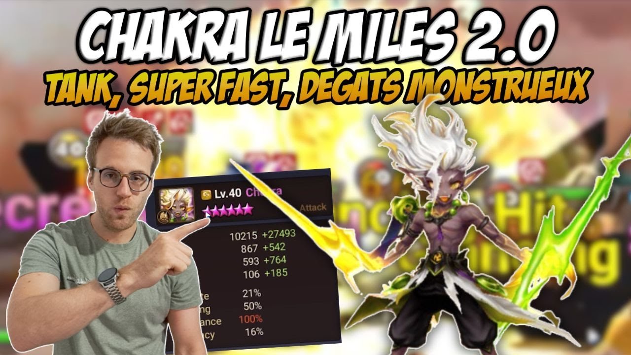CHAKRA FAIT TROP DE DEGATS ET EST RAPIDE COMME L'ECLAIR! Summoners War RTA