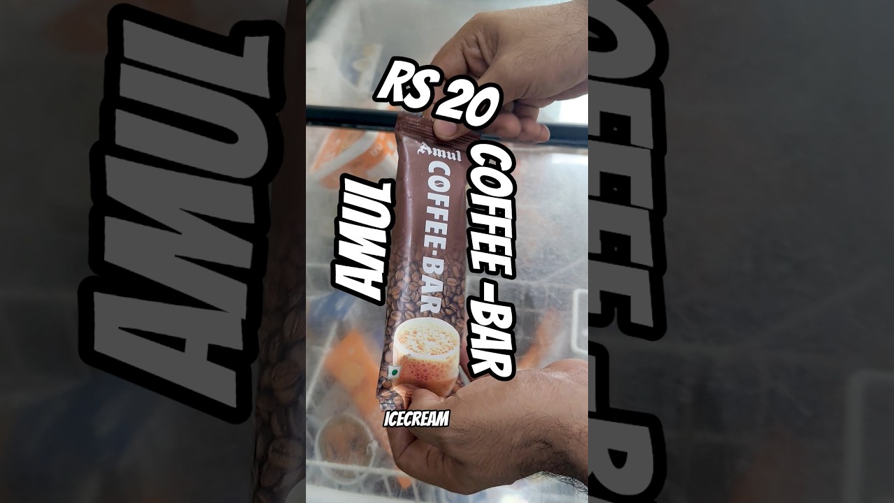 Unwrapping Amul Rs20 COFFEE-BAR #amul #icecream #coffeebar